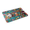 Floral Cat Doormat Mat Anti-Slip  Bathroom Kitchen Living Room Rug Carpet 40*60cm