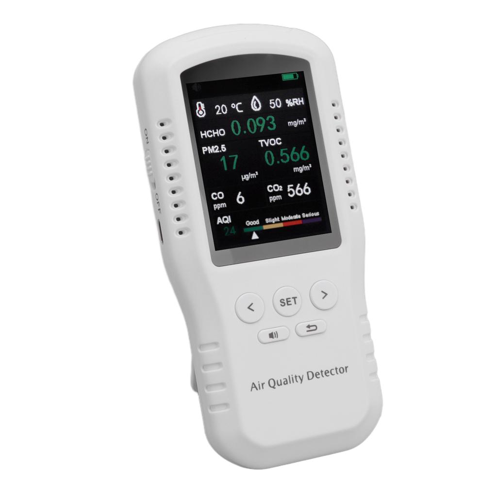 USB Luftqualitätsmessgerät Hohe Genauigkeit mit 3,2-Zoll-LCD PM2.5 Formaldehyd-Detektor Messgerät für Neues Haus