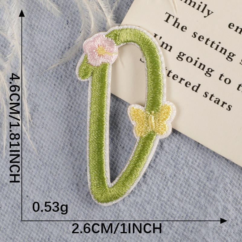 Self-Adhesive Embroidery Flower & Letter Patches for Clothing Accessories