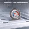 Cold Room Thermometer Stainless Steel Refrigerator with Base Compact