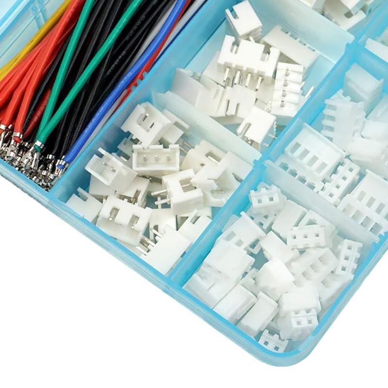 2.54mm Connector Socket Kit With Pre-Crimped 2.54mm Male And Female Cable Wire 2/3/4/5/6/7 Pin Housing JST Connector