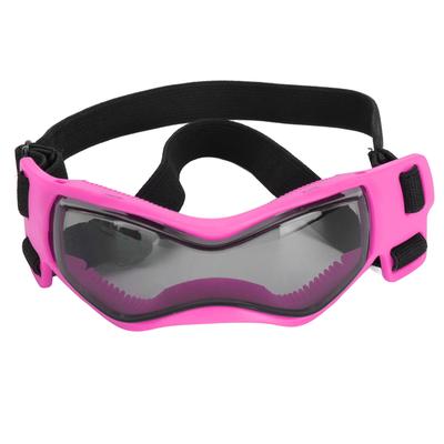 Okulary dla psa Stylowe okulary przeciwsłoneczne dla psa Ochrona oczu UV Okularki dla pieska Okulary dla zwierząt do użytku na zewnątrz Różowy S