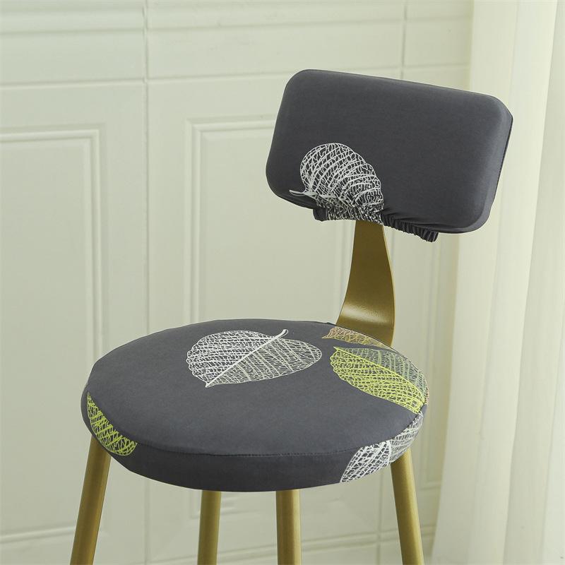 Chair Cover Elastic Universal Round Stool Chair Cover Full Dust Shield Modern Bar Rotating Chair Stool Cover Durable