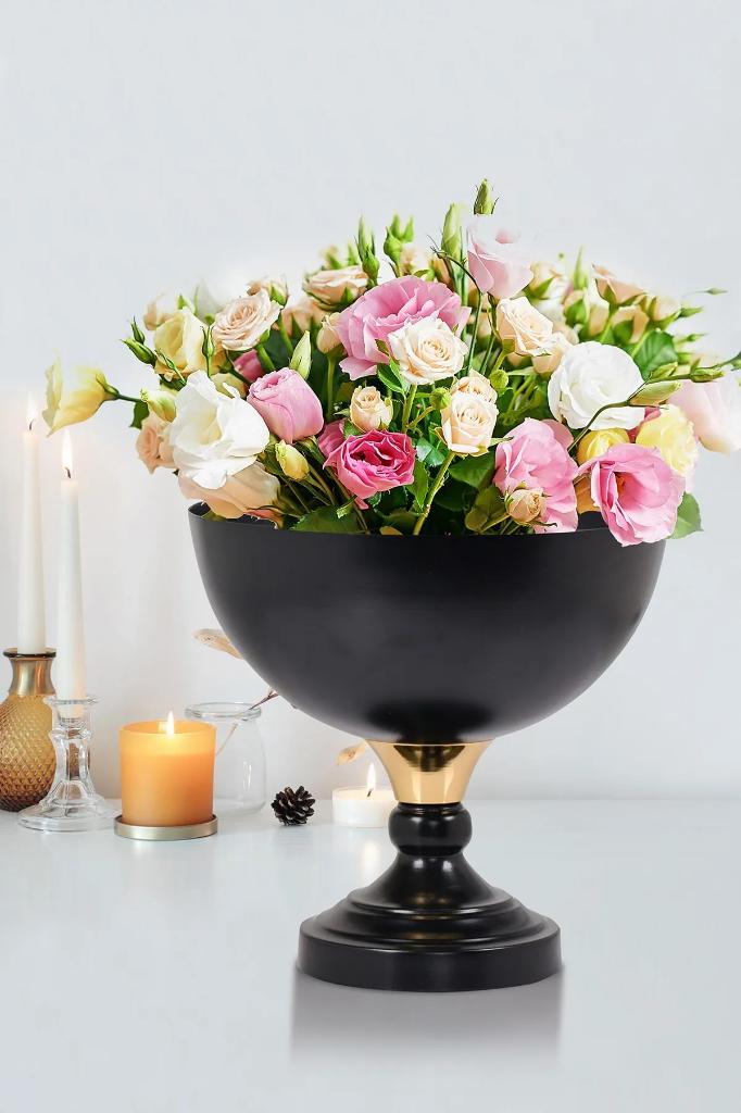 

Одиночная декоративная металлическая ваза для фруктов и ваза для цветов