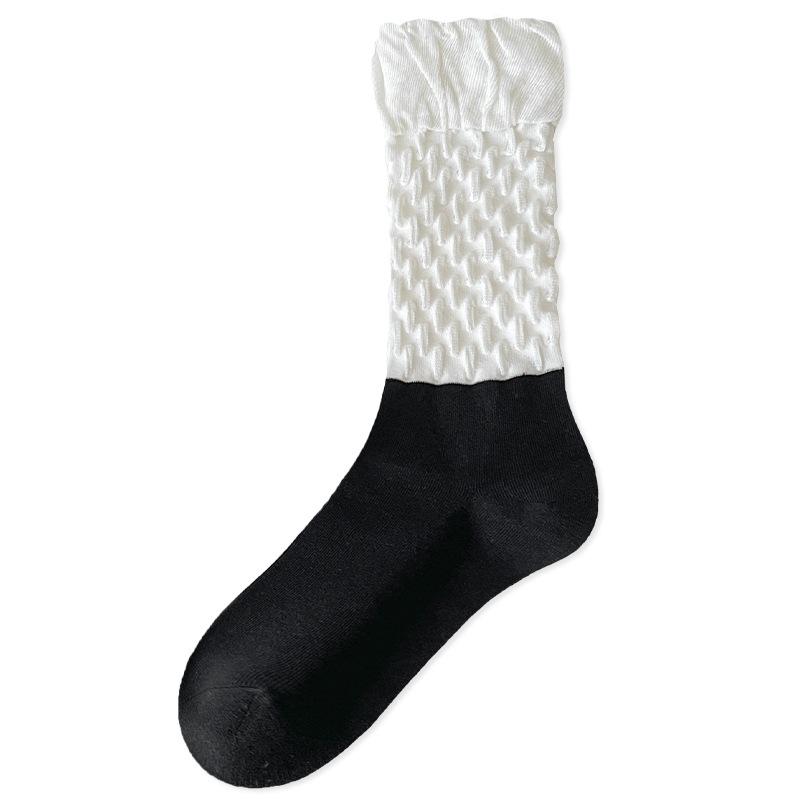 Women's Boneless Bubble Socks, Princess Wind Tube Socks, Spring and Autumn High Tube Versatile Pile Socks