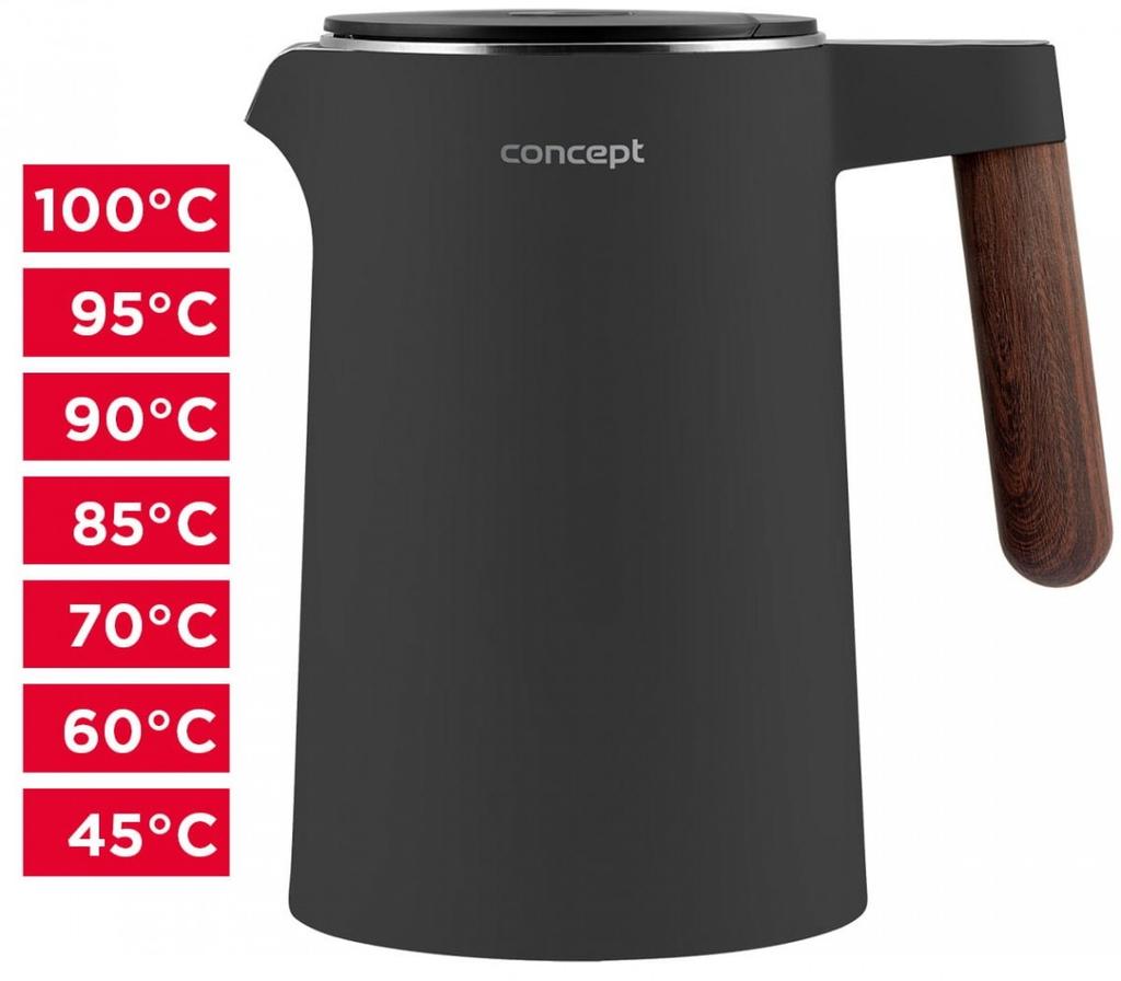 Electric kettle RK3304 Norwood 1.5l, deep grey