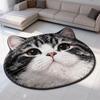 Anti-fouling Cat-Shaped Area Rug Non-Slip Cartoon Carpet Cute Home Decor Carpet  Living Rooms
