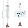 Wind Chimes – Silver 6-Pipe Hanging Showpiece for Balcony, Home & Living Room | Ideal Housewarming Gift & Vastu Décor & Outdoors