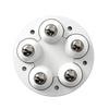 4pcs 5 Beads Self Adhesive Caster Wheels 360° Rotating Furniture Casters Wheels  Furniture