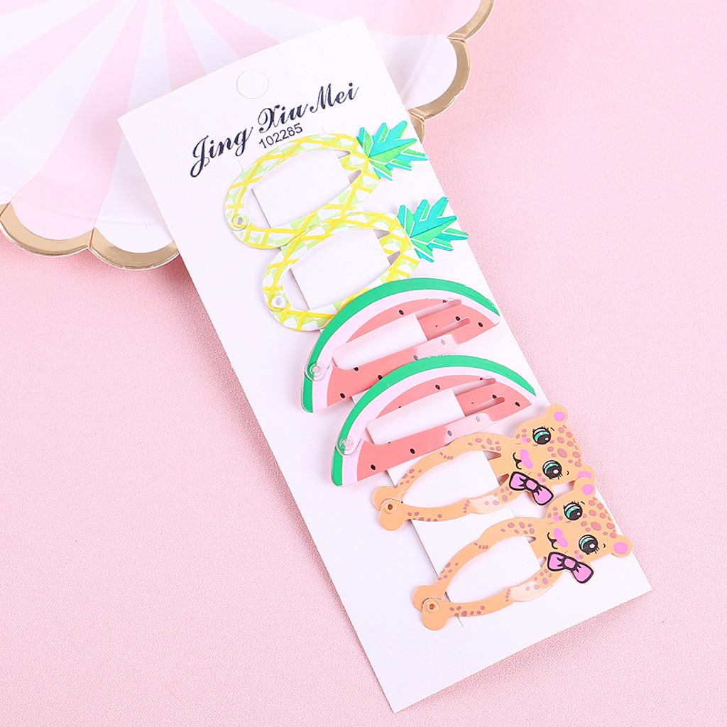 

Детские заколки для волос с фруктами и фруктами для маленьких девочек, заколки для волос, набор головных уборов E