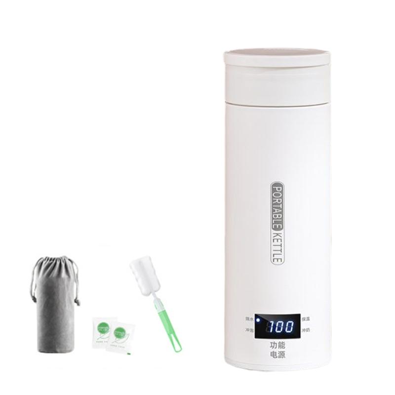 Portable Electric Kettles 500ML Tea Kettle Mini Travel Boil Water Stewable Keep