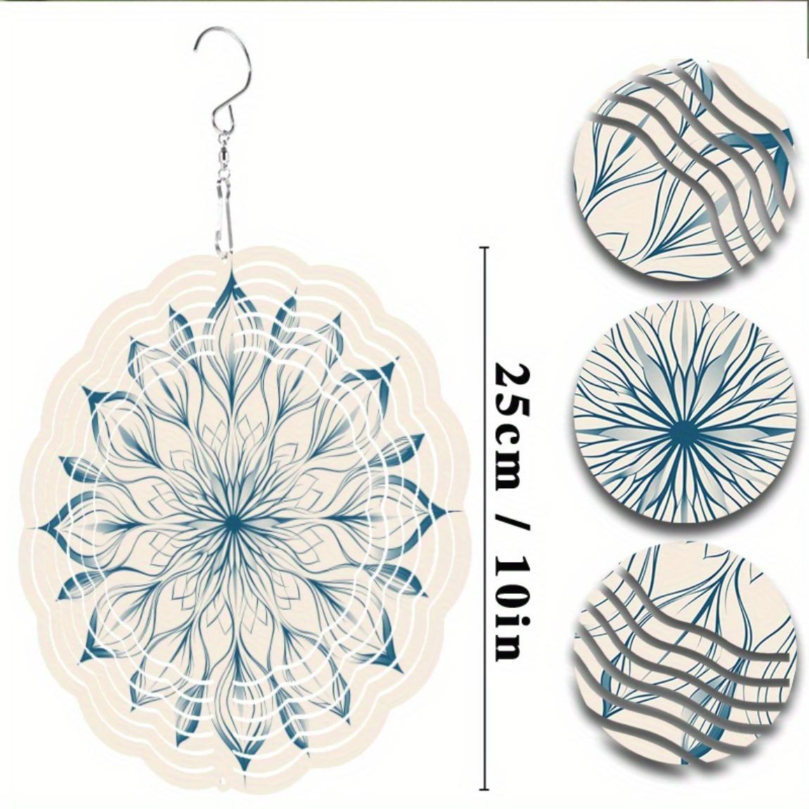 

Металлический ветряной спиннер 10 дюймов для декора сада на открытом воздухе, вращающийся крюк для патио, крыльца, лужайки, праздничное украшение, Рождество, Хэллоуин, День благодарения 01A