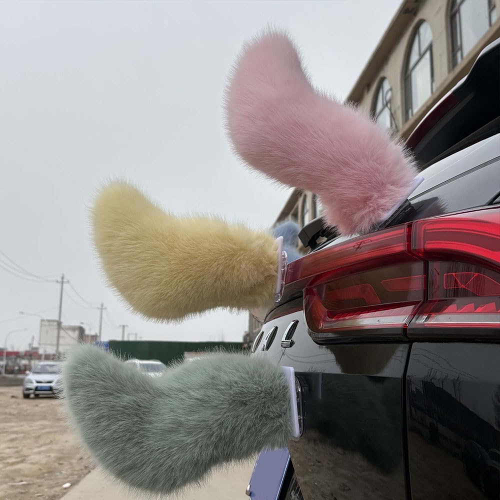 Remote Control Electric Car Tail, Fuzzy Tail Car Decoration, Rechargeable Plush Animal Moving Tail, Self Adhesive Electric Animal Tail Car Decor
