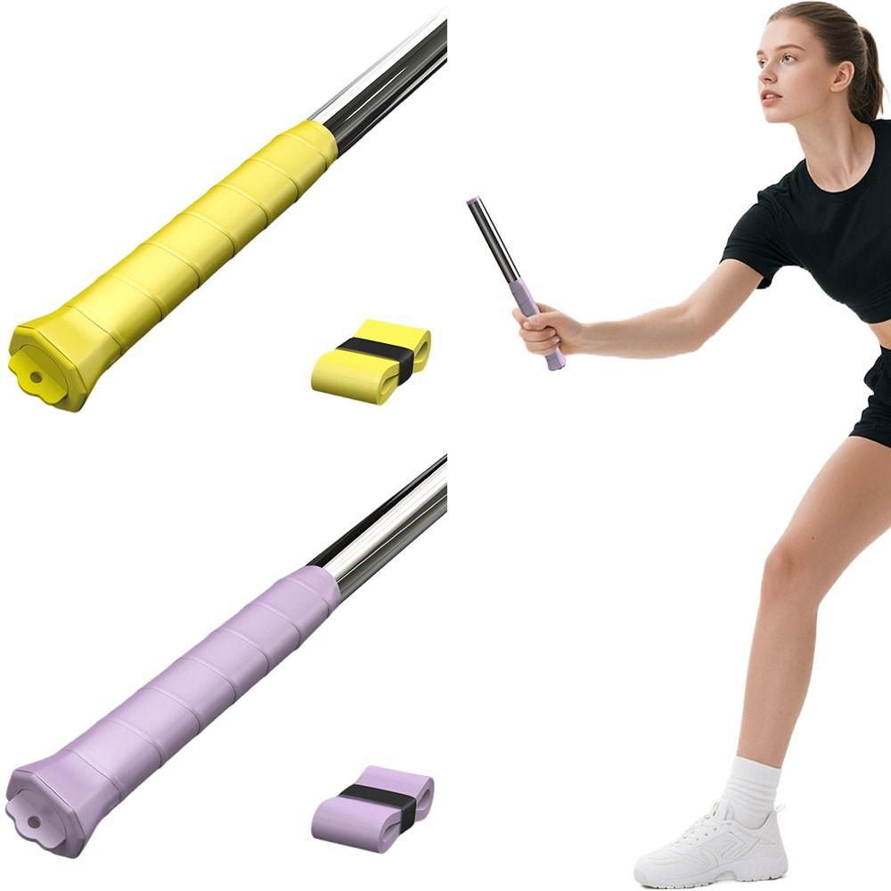 Sound Feedback Wrist Force Trainer Yellow Purple Badminton Racket Power Trainer  for Training