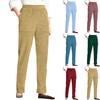 Women's Casual Fashion ,Color Drawstring Loose Straight,Leg Pants With Pockets