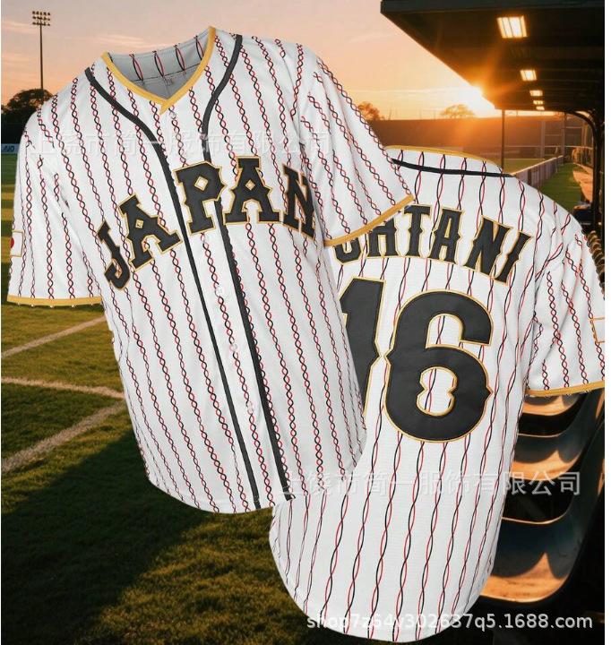 Sports Baseball Uniform Short Sleeve Cardigan Letter Print Men's and Women's Game Training Uniform T-Shirt Game Top