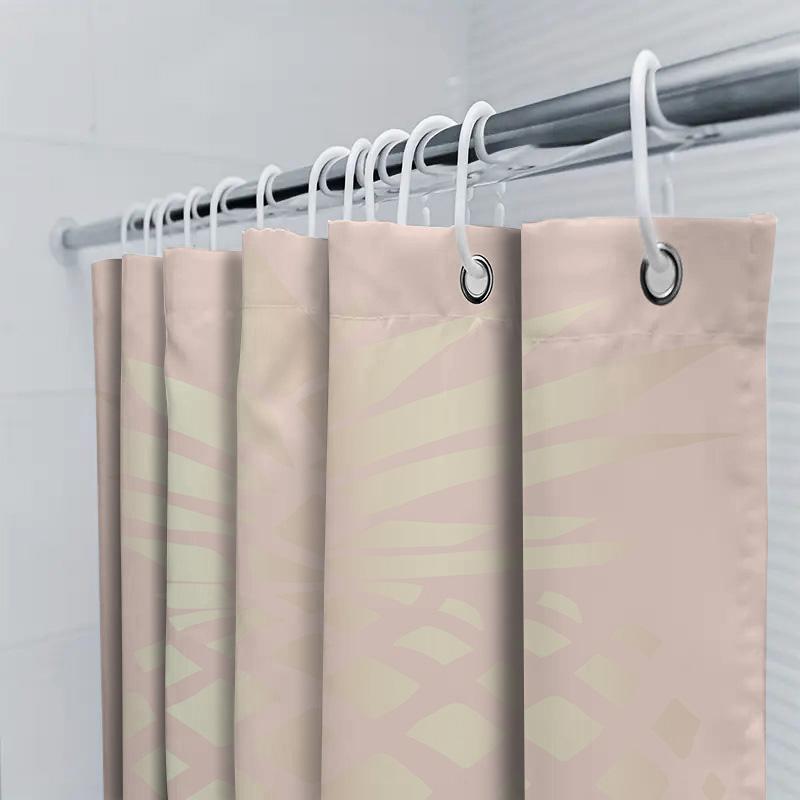 Gold Pineapple Shower Curtain Luxurious Pink Bath Decor With Modern Design For Home Decoration Size: 69X72 Inches (Lxw)