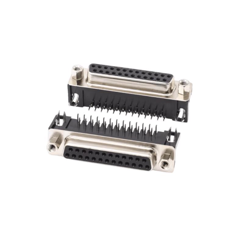 DLGYP DR25 Bent-Pin PCB Solder Female Connector