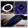 60x Handheld Rechargeable Magnifying Glass With 4led Auxiliary Lighting 4uv Lamp Illuminated Magnifier For Reading/repair