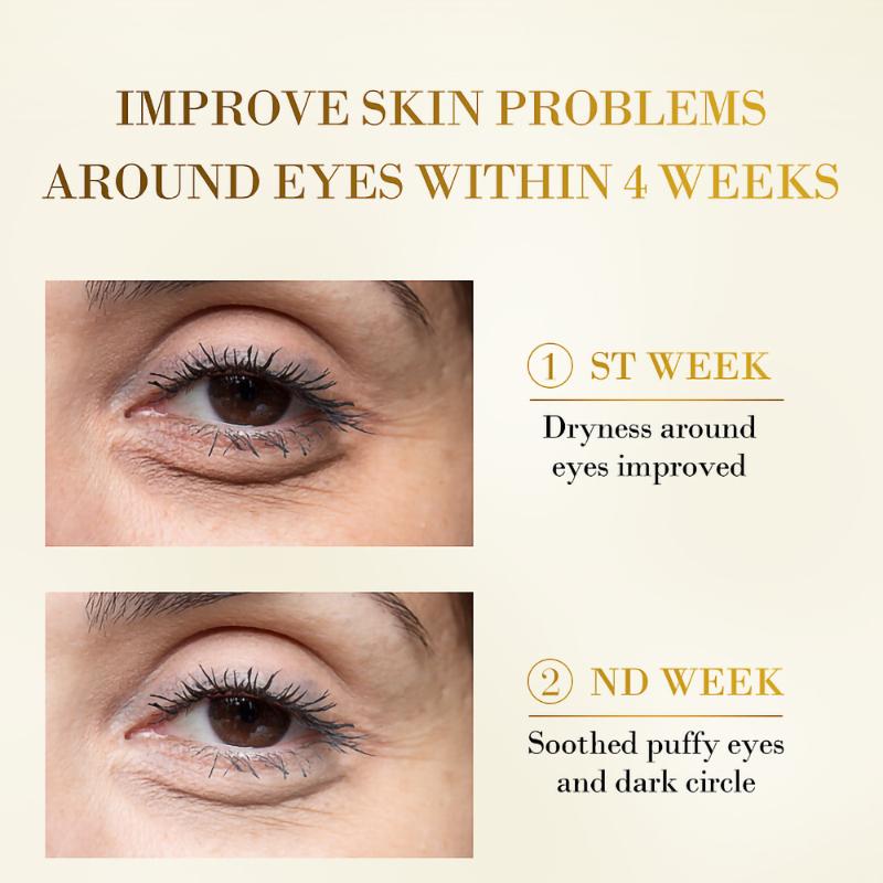 Produkty do pielęgnacji skóry 24K złota maska na oczy z kwasem hialuronowym usuń ciemne koła pod oczami kolagenowe płatki pod oczy koreański produkt do pielęgnacji twarzy