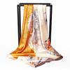 Eleganter Satin-Seidendruck-Schal für Damen - Vielseitiges Frühlings-/Herbst-Nacken- und Kopfaccessoire mit Sonnenschutz