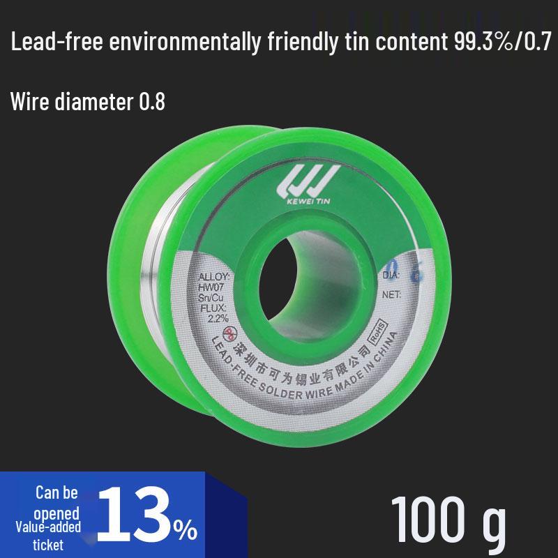 Lead-Free 1.0mm Rosin Core Solder Wire for Low-Temp Repairs