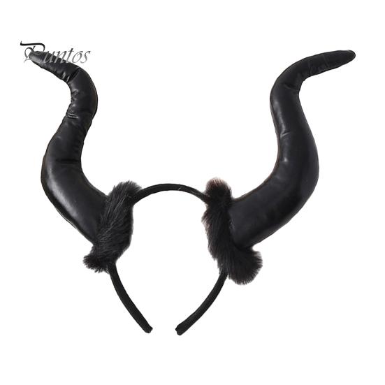 Lightweight Halloween Costume Headband Devil Horn Headband, Black Demon Hand Gothic Hair Accessories for Parties Stick Photo Shoot, Cosplay,
