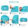 Flocking Inflatable Portable Cervical Protection Pillow Cervical And Neck Massager Neck And Shoulder Relaxation U-Shape Pillow