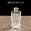 Retro Embossed Transparent Glass Vase: French-Inspired Luxury Home Decor for Living Room