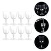 8 Pcs Whiskey Glasses Plastic Beer Mug Disposable Glitter Cups Clear Transparent Tumbler