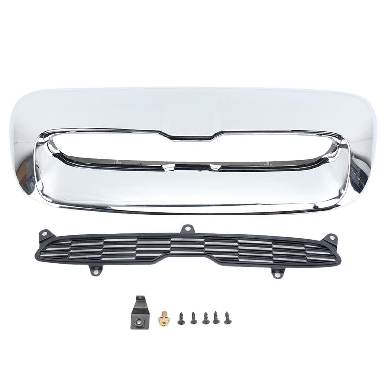 Per Mini Cooper S R56 R55 R57 2007-2013 Presa d'aria anteriore sul cofano Presa d'aria di aspirazione Sostituire 51132757694 Copertura presa d'aria cromata Parti di finitura