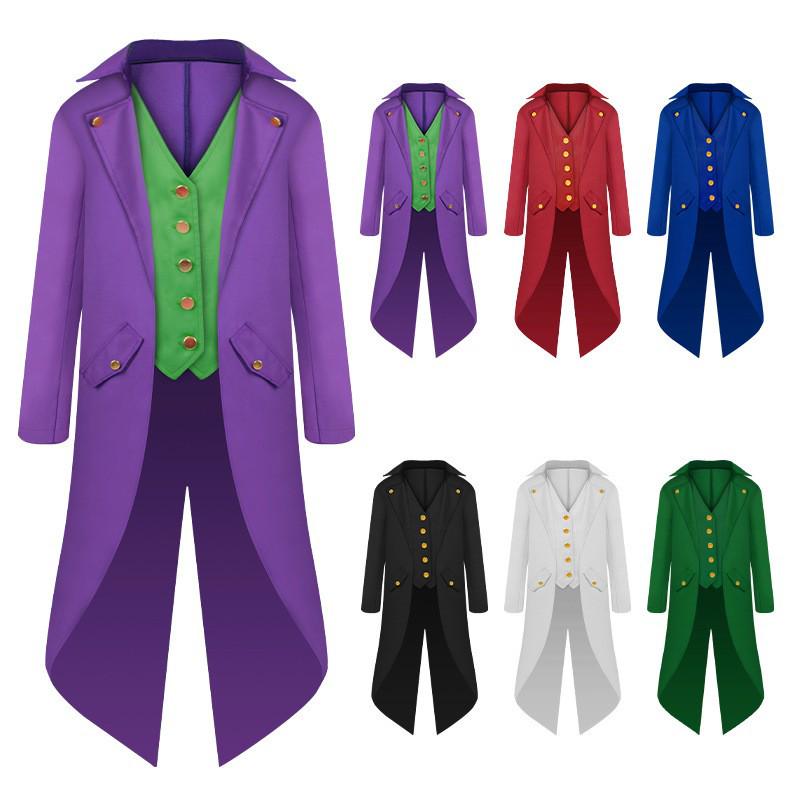 European Medieval Children's Punk Retro Tailcoat