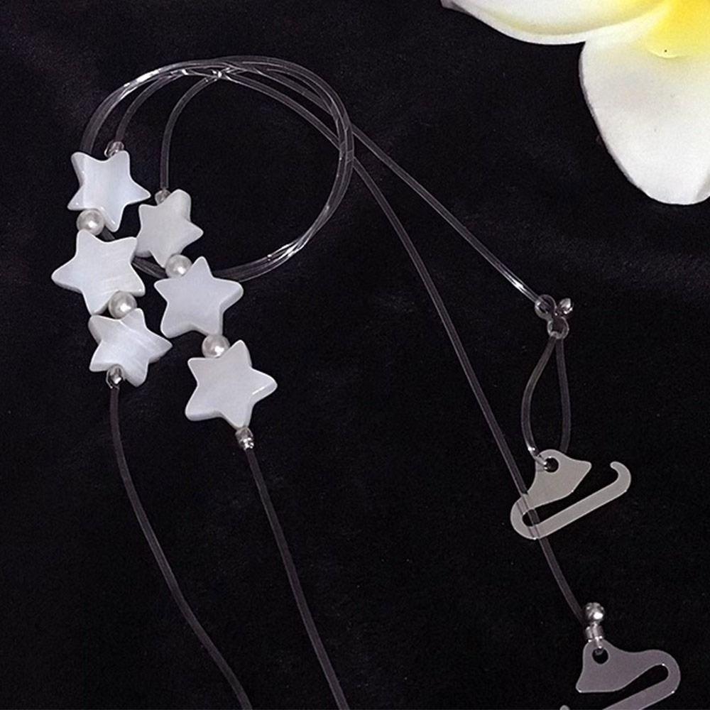 Invisible Transparent Bra Straps Star/Love/Shell Adjustable Shoulder Strap Anti Slip Clear Bra Straps Evening Dress