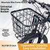 Easy To Install Bicycle Rear Basket Metal Backpack Storage  Children's Folding Bike Accessories
