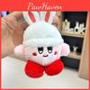 Plush Doll Kirby Keychain Stuffed Animal Adorable Gift Car Accessory Decoration