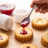 Baking Gadgets for Pastries Double-Sided Mooncake Press Mold, 2-in-1 Plastic Pastry Stamp, Christmas Easy Clean Mold Tree Design Decorative