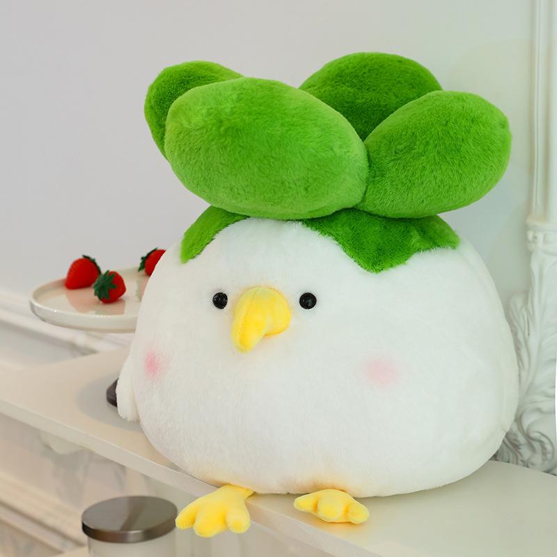 

Cute bird garlic bird doll bad person plush toy throw pillow funny big doll creative girl birthday gift 45Cm (0.56kg)