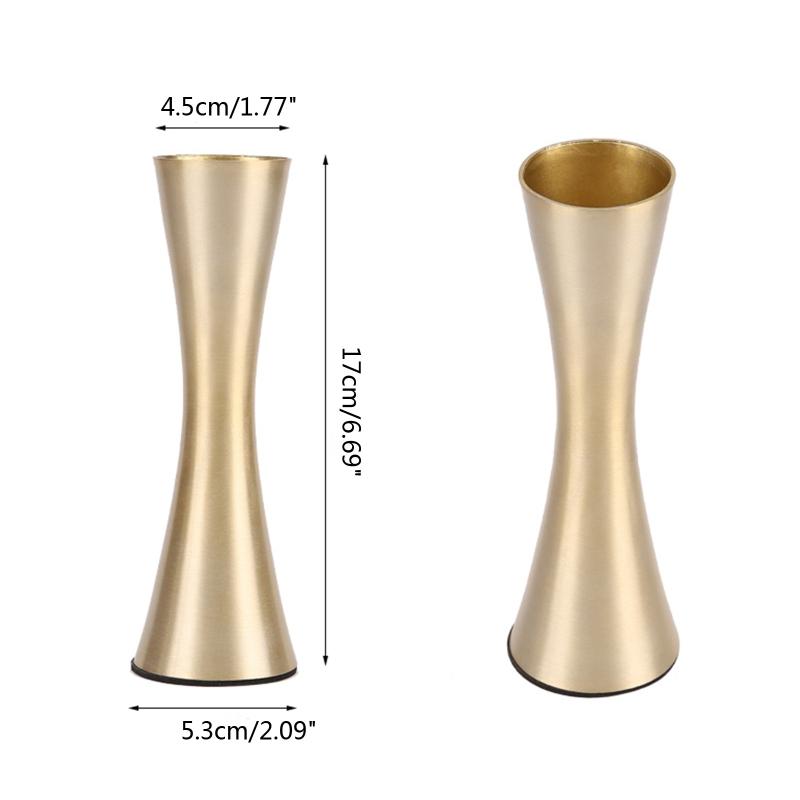 Nordic Metal Vase Gold Thin Flower Vases Arrangement Flower Container for Wedding Table Centerpiece Decoration