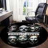 1PC Rammstein Metal Office Round Area Rug, Indoor Mat Suitable For Office, Under Office Chairs Bedroom Living Room Home Decor DT1212083