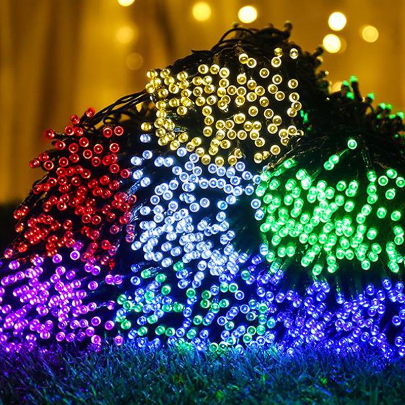 Waterproof Remote-Controlled Full-Color LED Fairy String Lights for Christmas, Birthdays, Weddings, and Patio