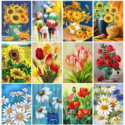 Kit de ponto cruz de pintura de diamante faça você mesmo, arte em mosaico, pintura de diamante, círculo completo, decoração para casa