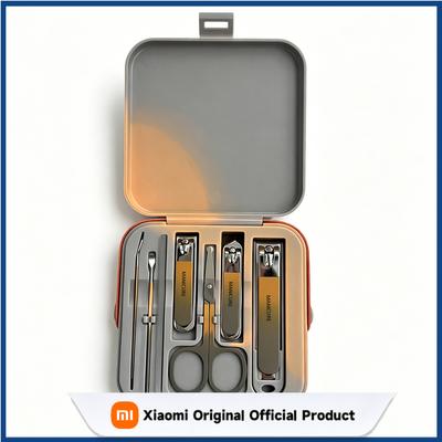 Complete 7 Pcs Set Manicure Kit Nail Clippers with Clippers Cuticle Pusher & Trimmer Portable Gift For Women and Men