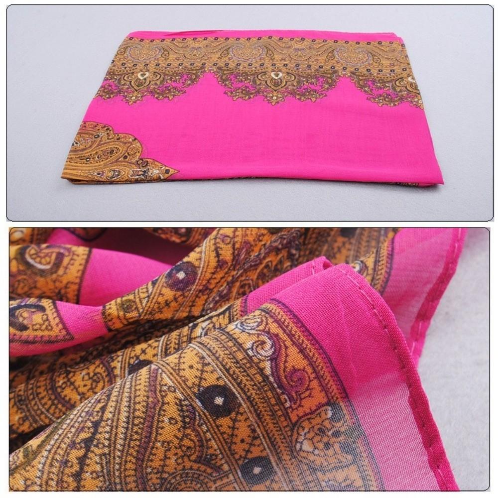 160*50cm Long Wrap Shawl Sunscreen Beach Gauze Scarf Elegant Chiffon Scarf for Women