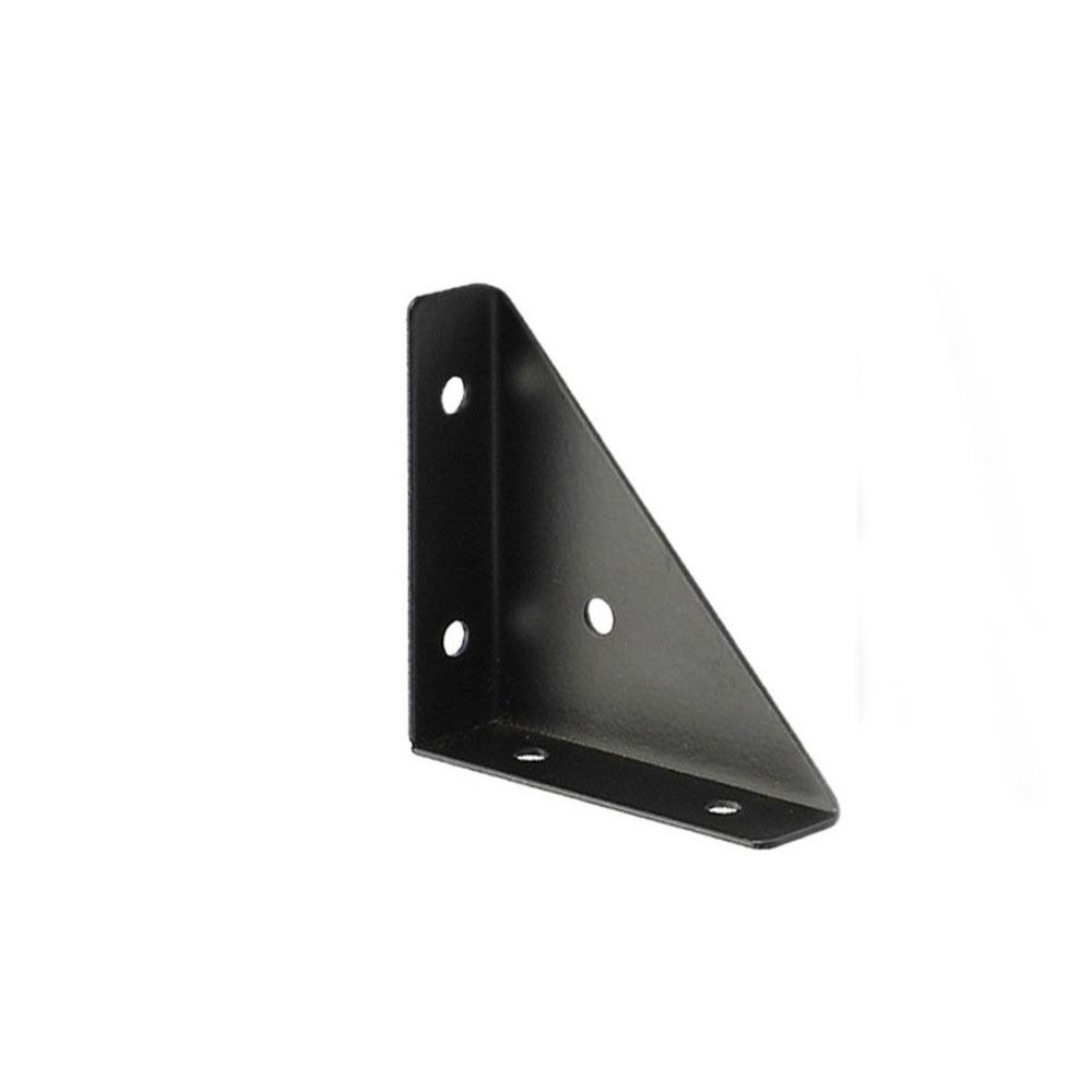 

12Pcs 90 Degree Furniture Corner Brace L-Brackets Corner Stand Triangle Corner Brackets Cabinet чорний