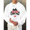 Christmas Sweatshirt For Men With Print Design, Round Neck, Comfortable Breathable, Suitable For Daily Wear, Travel, Street, Home, Jogging.