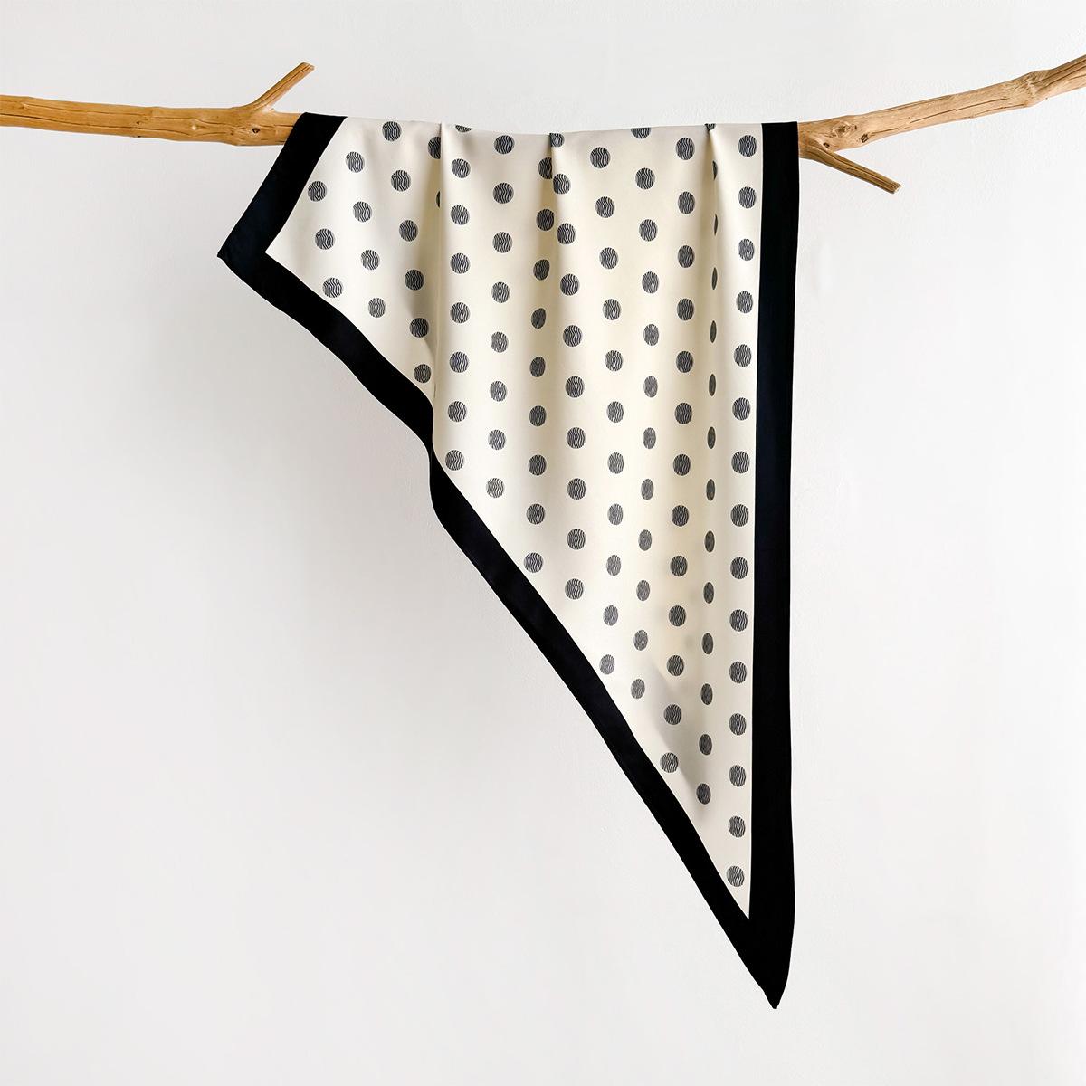 НОВЫЙ Треугольный Шарф в Точку для Женщин Шелковый Платок Платок Женские Повязки на Волосы Головные Уборы Повязка на Голову Платок Сатиновый Хиджаб Бандана 64x88x136cm