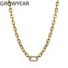 New Arrival Fashion Jewelry 18k Gold Plated Stainless Steel Simple O Chain Inset Zircon Necklace Bracelet Jewelry  for Women