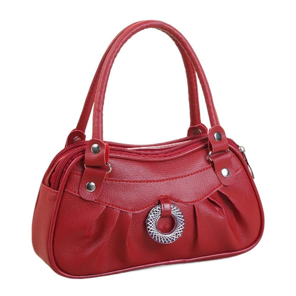 

Повседневные сумки через плечо большой емкости подмышечная сумка модная ручная сумка для женщин и девочек красный