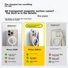 Baseus Magnetic Charging Case for IPhone 14, Premium MagSafe Compatible Ultra-Thin Airbag Shockproof Phone Case, Transparent