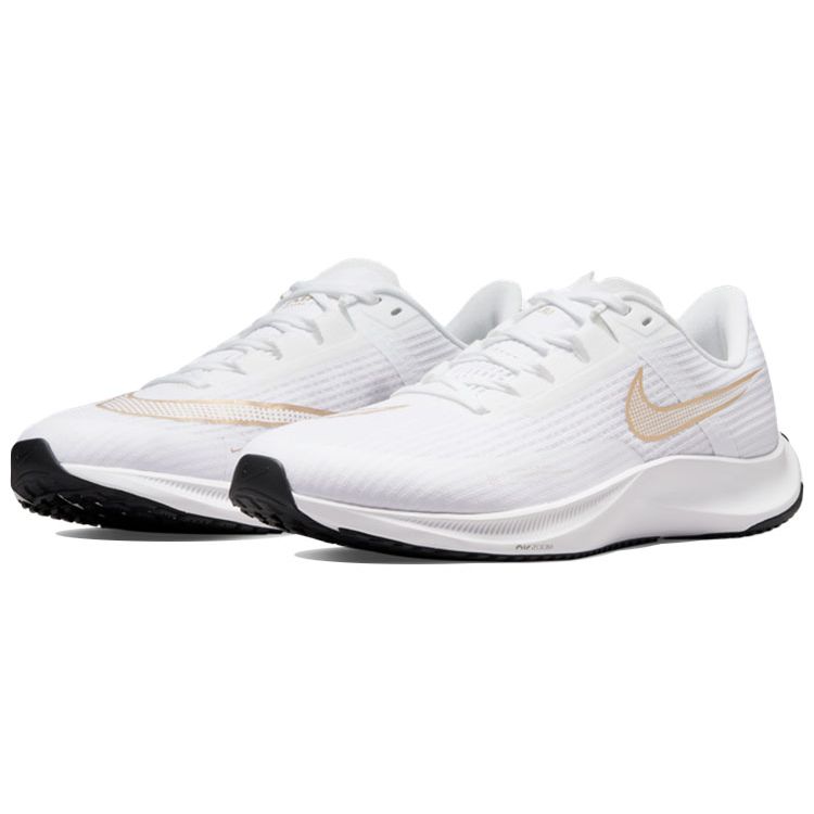 Nike Air Zoom Rival Fly 3 Białe Metaliczne Złoto Buty Unisex Czarne CT2405-100